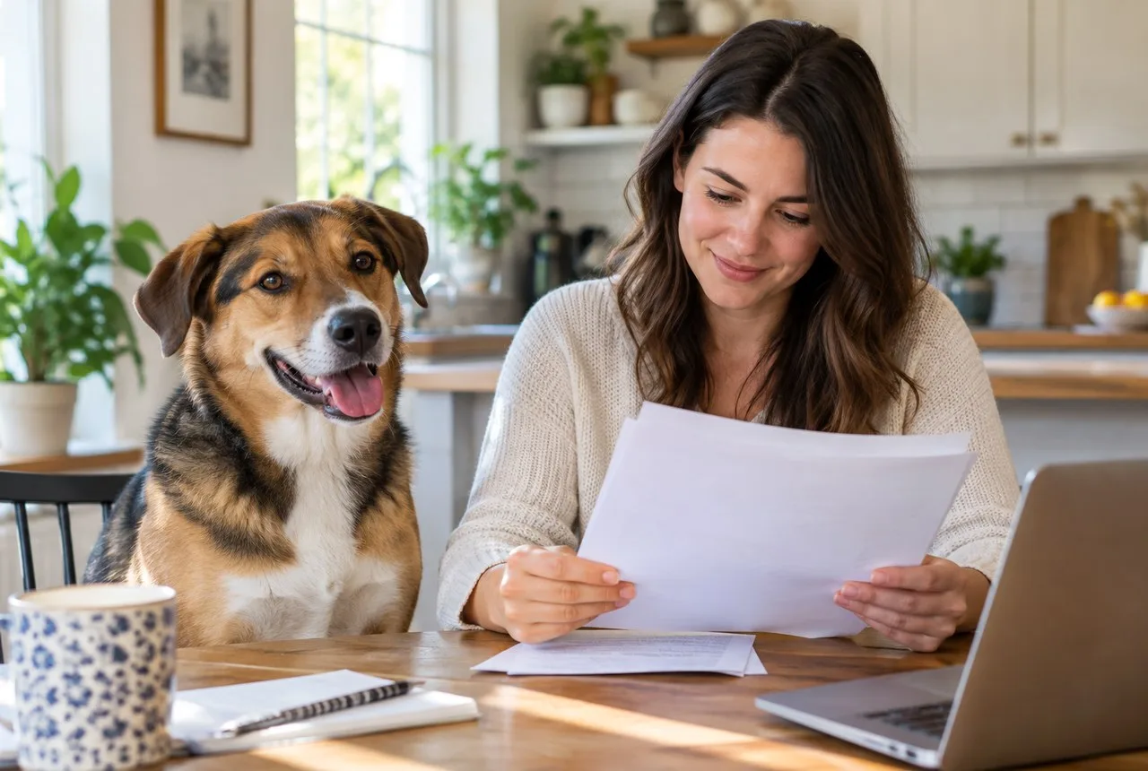 Pet owner comparing options for cheapest best pet insurance